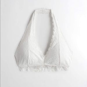 Hollister white bralette
